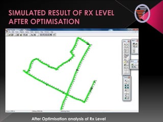 After Optimisation analysis of Rx Level
 