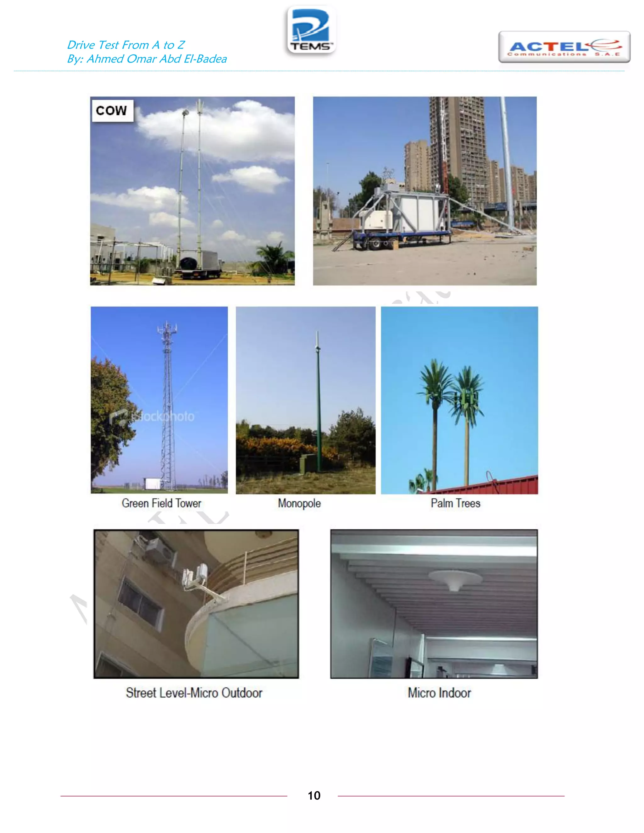 Drive Test From A to Z
By: Ahmed Omar Abd El-Badea
10
 