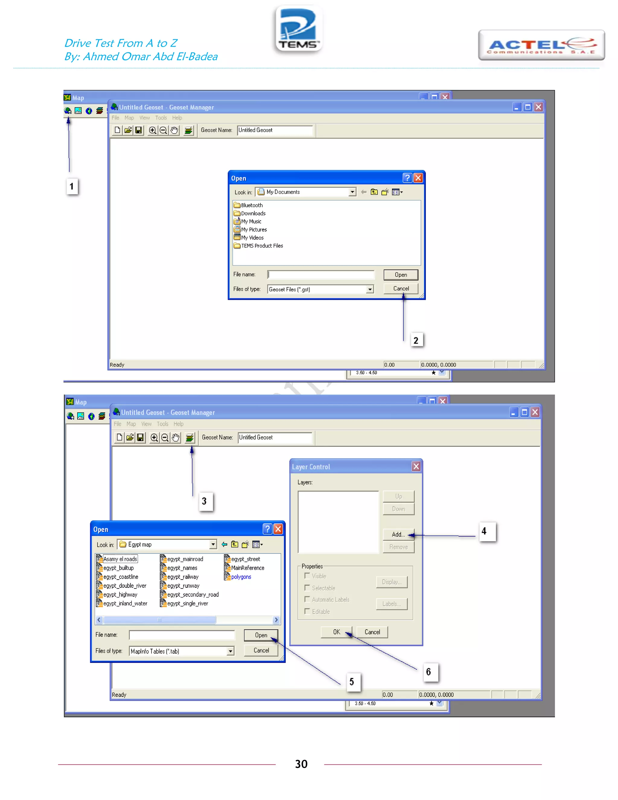 Drive Test From A to Z
By: Ahmed Omar Abd El-Badea
30
 