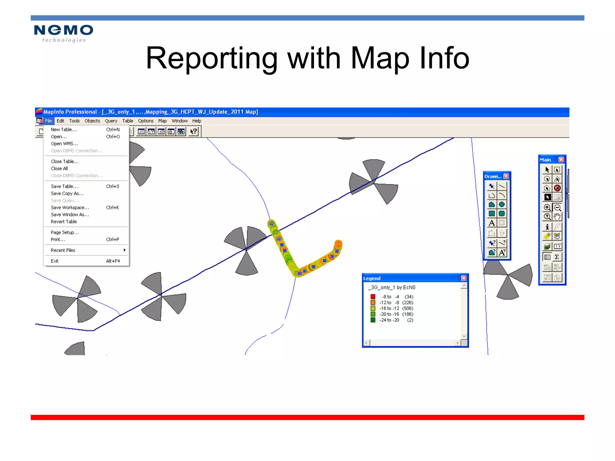 Reporting with Map Info
 