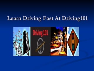 Learn Driving Fast At Driving101 