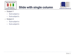 Presenters

    Charles Key
          Director of College Open Textbooks, Open Doors Group
    Marguerita Sasser
          Senior Manager for Communities, Open Doors Group

Regina Blasberg
     Chair, Engineering Technologies Department, College of the Canyons
Mike Alvord
     Director of Operations, Newhall County Water District
     Adjunct Faculty, College of the Canyons

           Donna Gaudet
                  Faculty, Mathematics, Scottsdale Community College


           Mirya Holman
                  Assistant Professor, Political Science, Florida Atlantic University

   Lisa White-McNulty
         Professor, College of Education, University of St. Francis
 