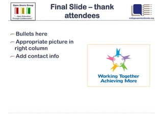 COC Water Technology Program

• Structure
  – 21 units requiring a total of 7 courses
  – 5 courses mandatory, option for other 2
    courses – either beginning/advanced
    treatment or beginning/advanced distribution
• Courses offered in multiple formats:
  – Online – Hybrid - Onground
• Program now offered 100% online
• Program Focus – Water Operators
 