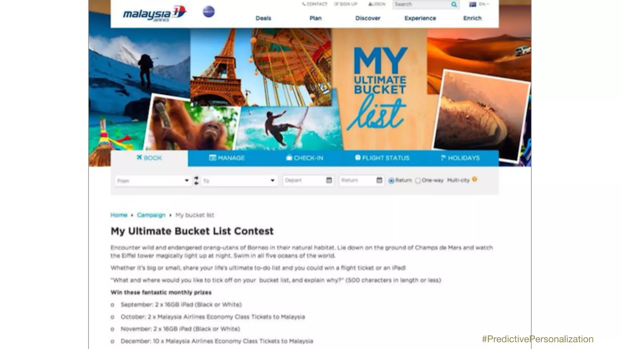 #PredictivePersonalization
 