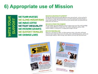 6) Appropriate use of Mission
 