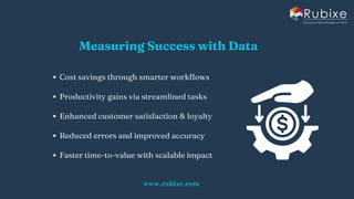 Driving Growth with Scalable AI Consulting and Automation | Rubixe | PDF
