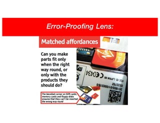 Error-Proofing Lens:
 