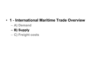 International Maritime Trade Overview | PDF