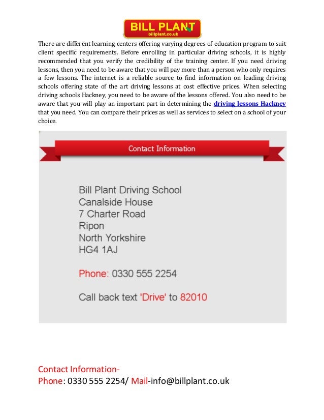 Driving Lessons Hackney