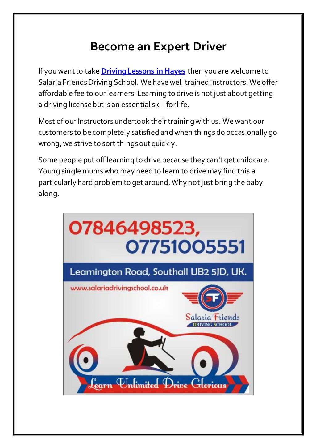 Driving Lessons in Hayes