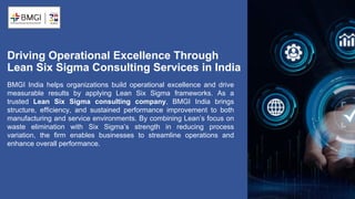 Driving Operational Excellence Through Lean Six Sigma Consulting ...
