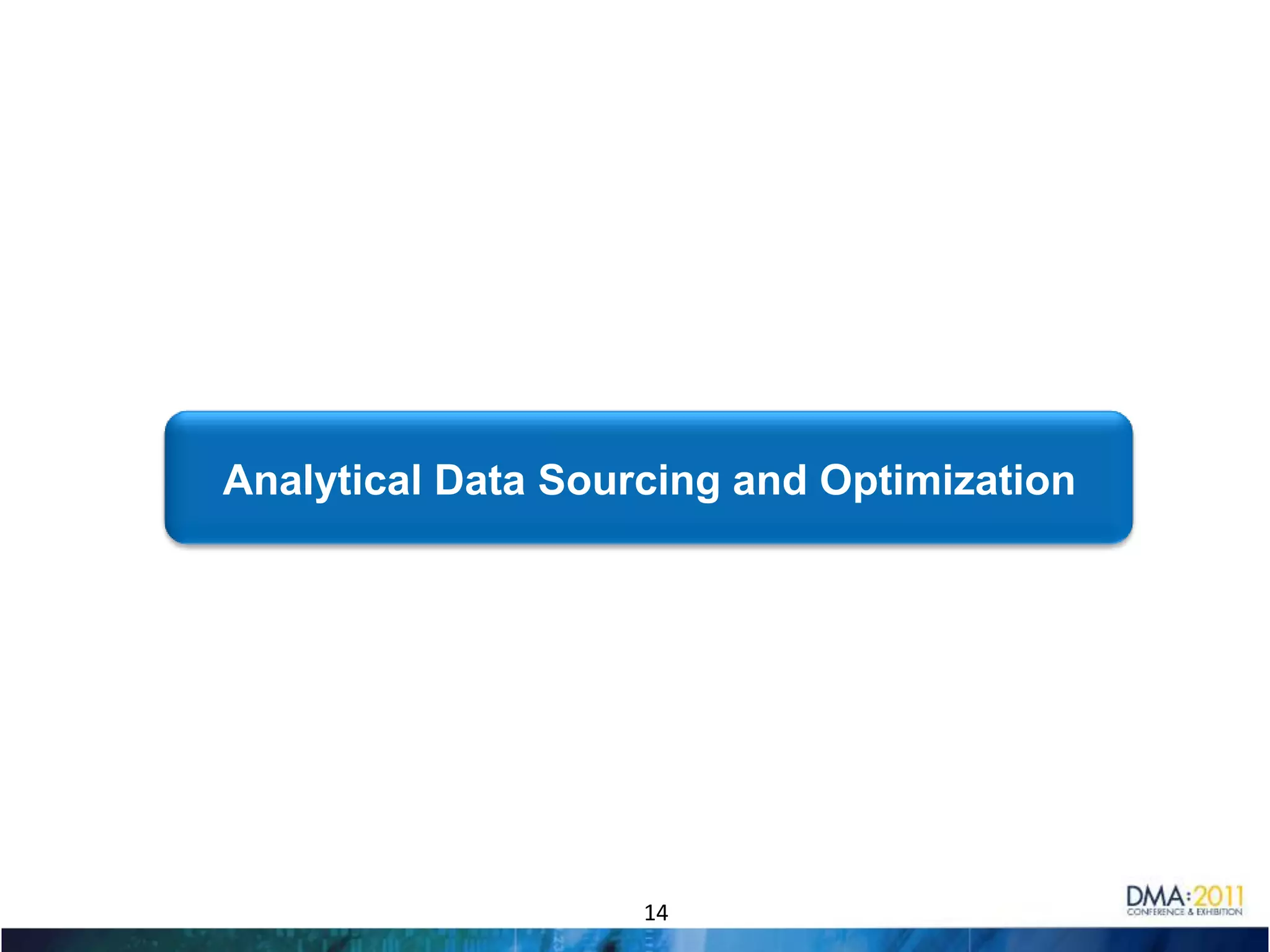 Data Explosion!Today, the codified information base of the world is believed to double every 11 hours15 out of 17 sectors in the United States have more data stored per company than the US library of Congress“We create as much information in two days now as we did from the dawn of man through 2003.” Eric Schmidt, Google CEO “Organizations are overwhelmed with the amount of data they have and struggle to understand how to use it to drive business results.”  (2010 MIT Sloan/IBM Study)8