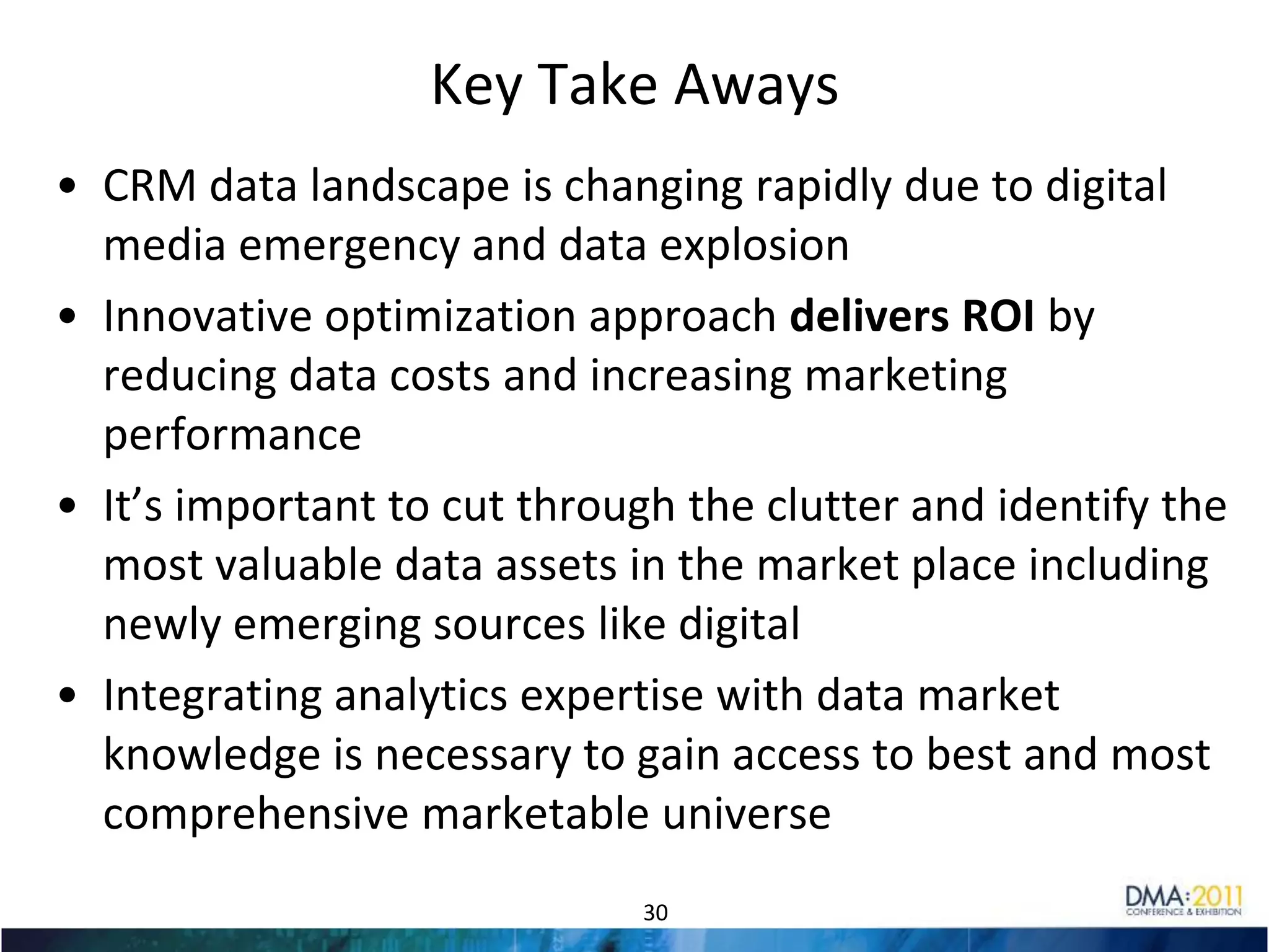 List Optimization DynamicsThe purpose of the list optimization process is to balance cost and value19