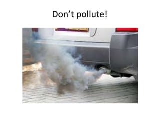 Don’t pollute!
 