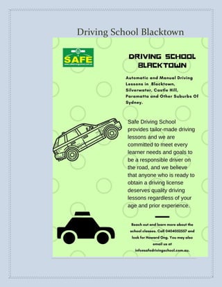 Driving School Blacktown
 