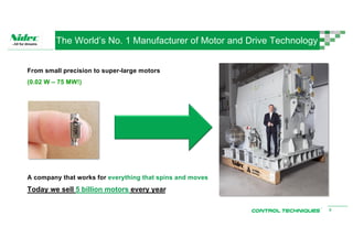 5
The World’s No. 1 Manufacturer of Motor and Drive Technology
From small precision to super-large motors
(0.02 W – 75 MW!...