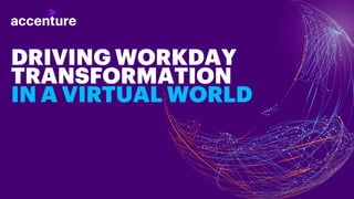 DRIVING WORKDAY
TRANSFORMATION
IN A VIRTUAL WORLD
 