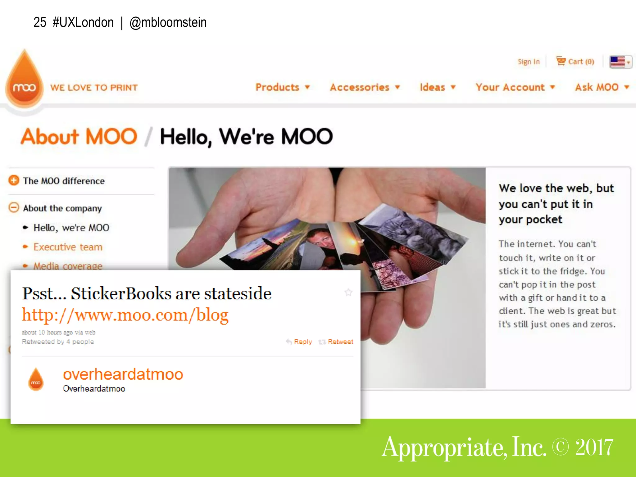 25 #UXLondon | @mbloomstein
 