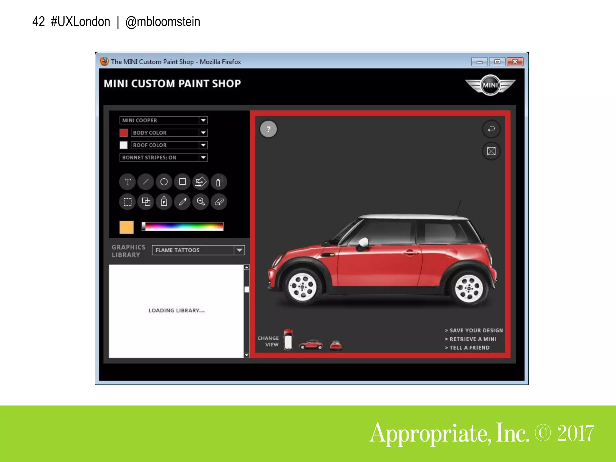 42 #UXLondon | @mbloomstein
 