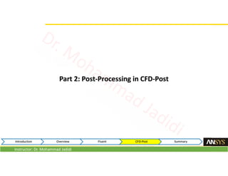 Instructor: Dr. Mohammad Jadidi
 