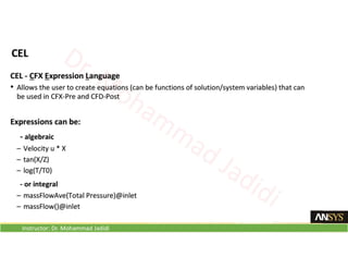 Instructor: Dr. Mohammad Jadidi
 
