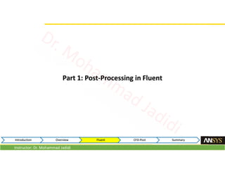 Instructor: Dr. Mohammad Jadidi
 
