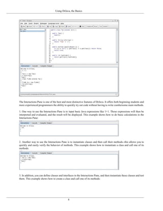 Dr Java Quickstart | PDF