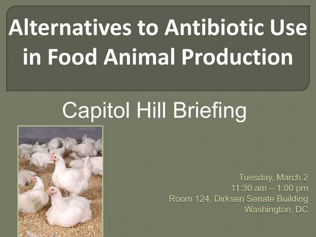 Alternatives to Antibiotic Use in Food Animal Production | PPTX