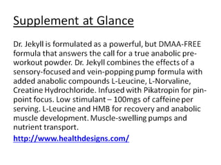 Dr jekyll pre workout