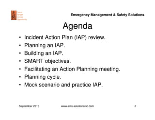 Incident Action Plans | PDF