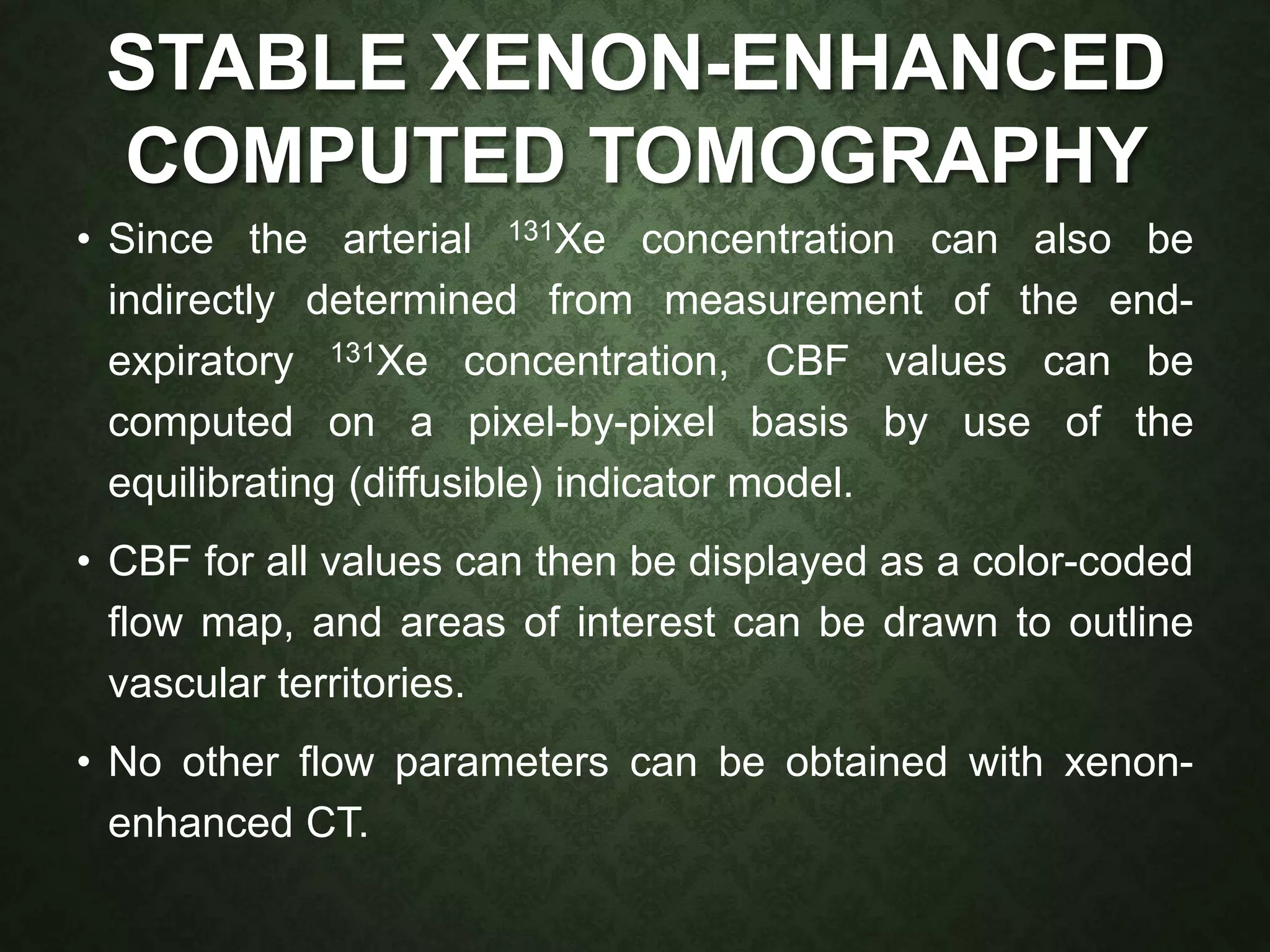 Measurement of Cerebral Blood Flow | PPT