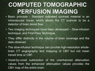 Measurement of Cerebral Blood Flow | PPTX