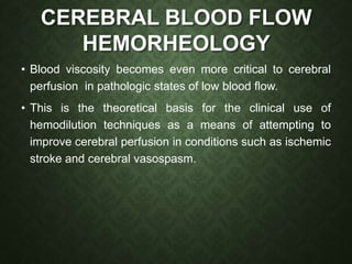 Cerebral Blood Flow and its Regulation | PPTX