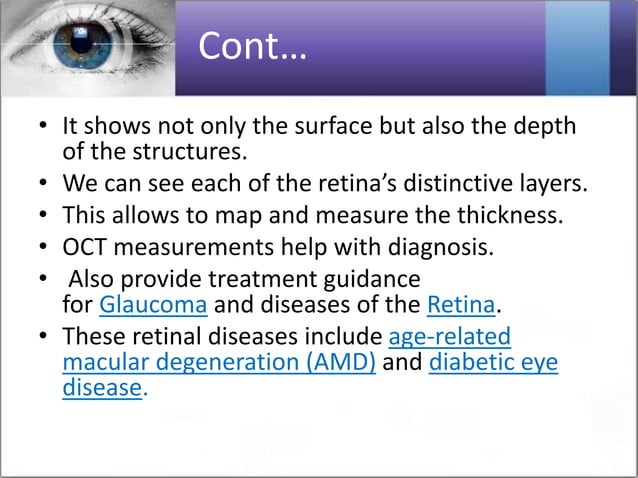 Optical/ocular coherence tomography OCT All in one Presentation | PPTX ...