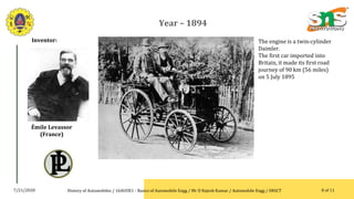 history of automobile | PPTX