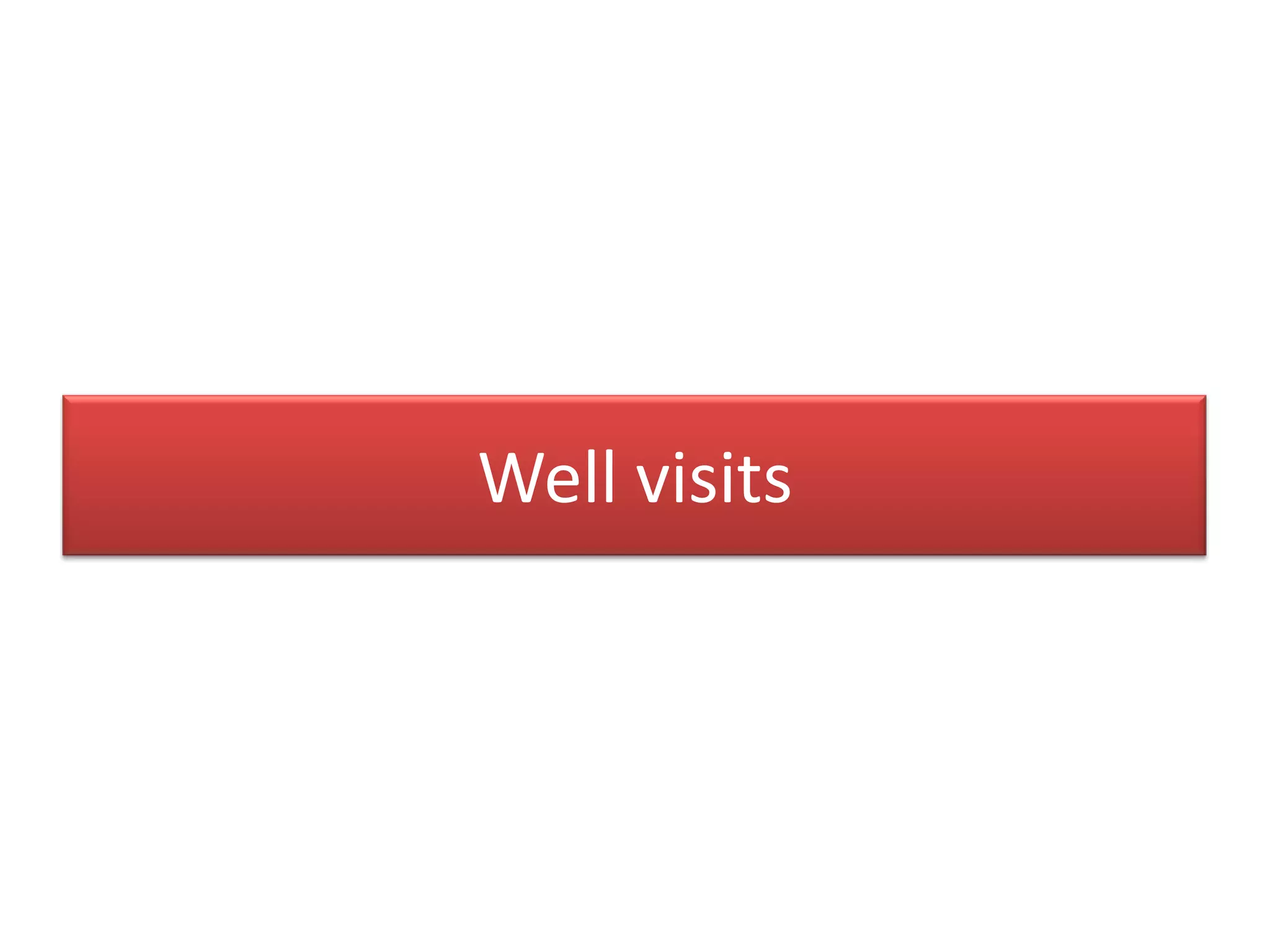 Well visits
 