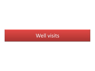 Well visits
 