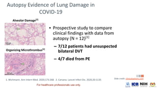 ▪
‒
‒
For healthcare professionals use only.
 