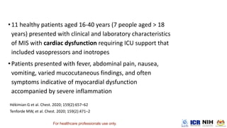 •
•
For healthcare professionals use only.
 