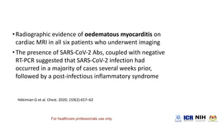 •
•
For healthcare professionals use only.
 