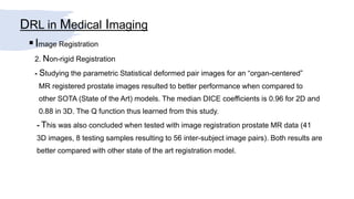 DRL Medical Imaging Literature Review | PPTX