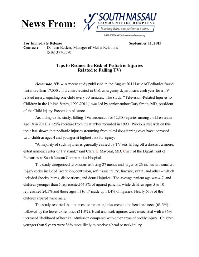 Prevent Pediatric Injuries Related to Falling TVs With These Tips