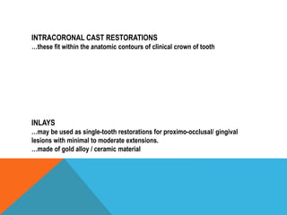 INTRODUCTION TO FIXED PARTIAL DENTURES-Dr MEENU MERRY C PAUL | PPTX