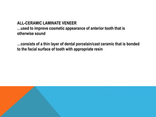 INTRODUCTION TO FIXED PARTIAL DENTURES-Dr MEENU MERRY C PAUL | PPTX