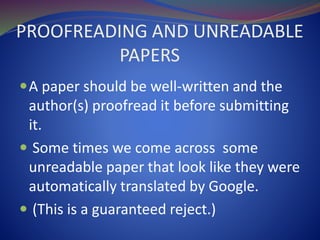 Unreadable Paper Common Errors in Writing a Research Paper | PPTX