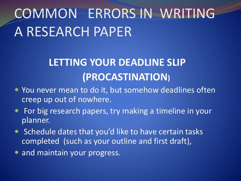 Types of errors in research methodology ppt image