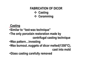 ALL CERAMIC RESTORATIONS-Dr MEENU MERRY C PAUL | PPTX