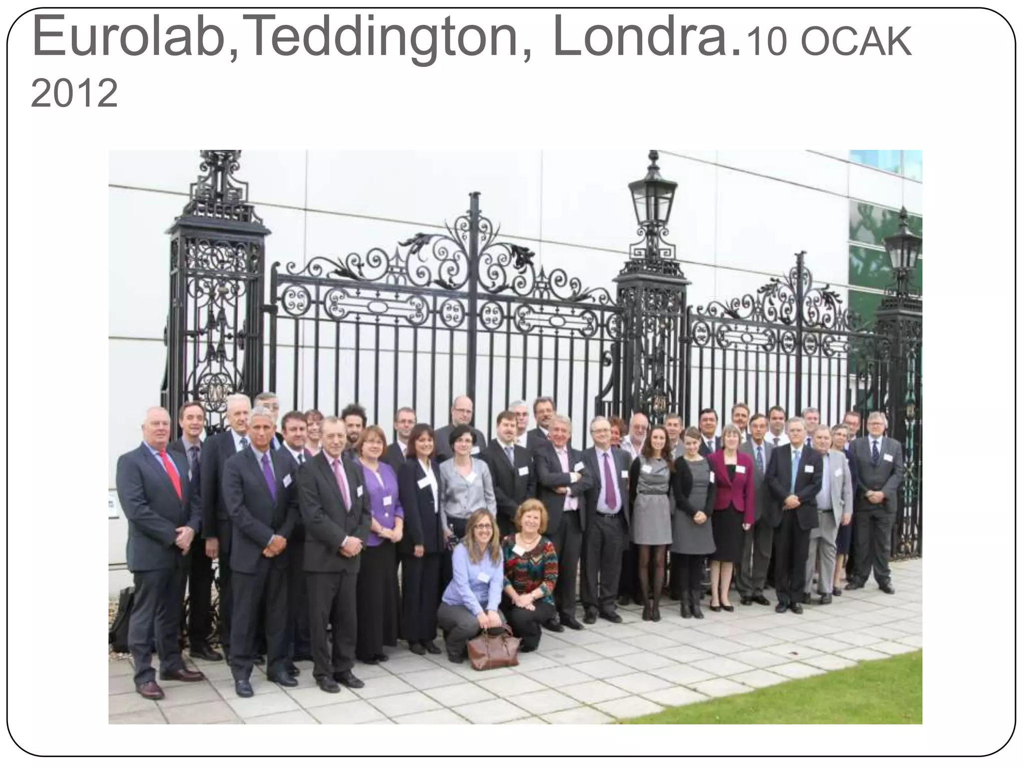 Eurolab,Teddington, Londra.10 OCAK
2012
 