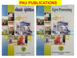 PAU PUBLICATIONS
 