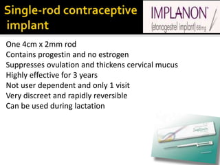 Drm science lecture 2 CONTRACEPTIVES AND IUDs